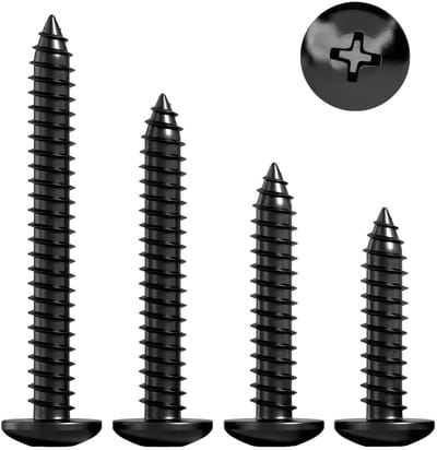 50 Stuks Phillips Schroeven M3*14mm, Zwarte Koolstofstalen Zelftapschroeven, Geschikt voor Professionele Klussen, Doe-Het-Zelf Projecten en Reparaties