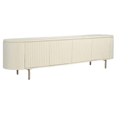 Livingfurn - Tv-meubel Patou - Ivoor - 210 cm