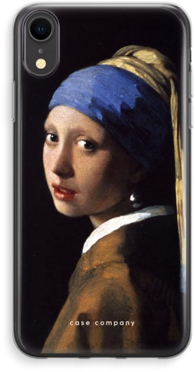 Case Company® - Hoesje geschikt voor iPhone XR hoesje - The Pearl Earring - Soft Cover Telefoonhoesje - Bescherming aan alle Kanten en Schermrand