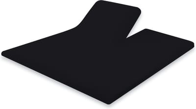 Eleganzzz Splittopper Hoeslaken Katoen Perkal - Zwart - 160x200cm - Split Enkel - Single Split Topper - Hoeslakens - Tweepersoons