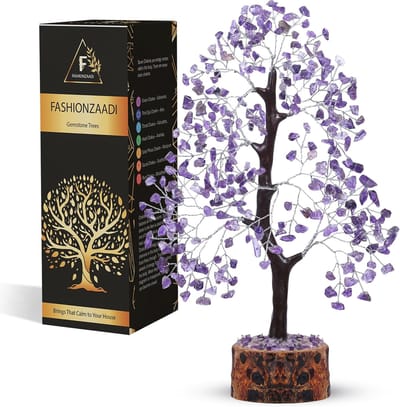 Feng Shui Edelsteenboom Amethist Kristal voor Geluk, Rijkdom en Chakra Balans Decoratie
