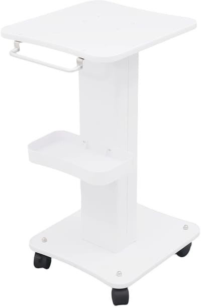 DIMICO - Trolley Schoonheidssalon - Trolleywagen op Wielen - Wit - 40KG - Aluminium - Beauty Organizer - Salon Apparatuur -