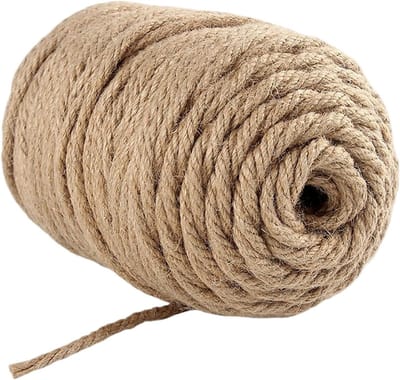 Hennep Touw - Jute Koord - Ambachtelijk Gebruik - Slijtvast en Natuurlijk - 3/4 Inch Dik - Bruin