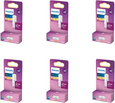 Philips Voordeelverpakking - G9 - LED Capsulelamp - 40W - Niet Dimbaar - Warmwit Licht - Set van 6 Stuks