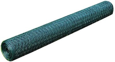 Kippengaas 25 Meter - Tuingaas Maaswijdte 36 mm - Hoogte 50 cm - Extra Dikke Draad 1 mm - PVC Gecoat Staal - Groen - Pluimveegaas & Boombescherming