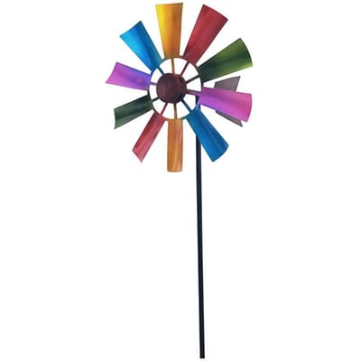 P82D Gesmeed IJzeren Draaiende Windmolen Metalen Wind Spinner Landschapsornament voor Buitenactiviteit Tuin Plaats Gazon Windmolen Decoratie