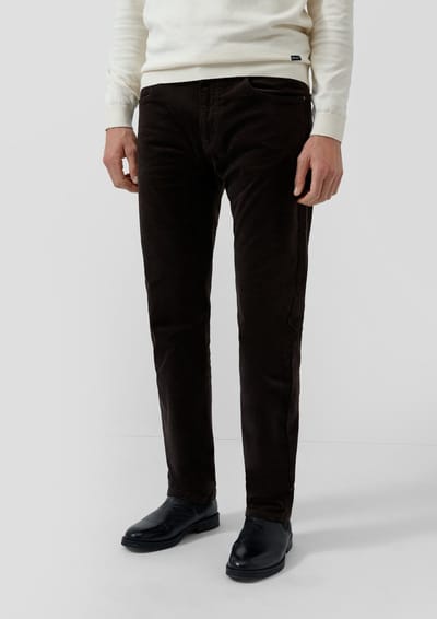s.Oliver - male - Broek Regular Fit / Mid Rise / Straight Leg / Corduroy