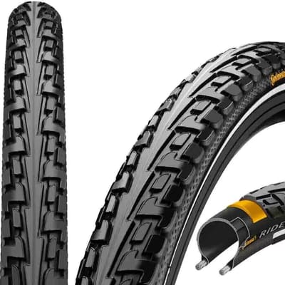 Buitenband Continental Ride Tour 26 x 1.75 / 47-559 - zwart met reflectie