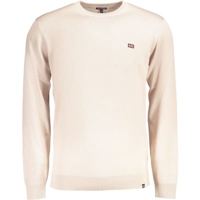 Noorwegen 1963 Beigekleurige Katoenen Heren Sweatshirt