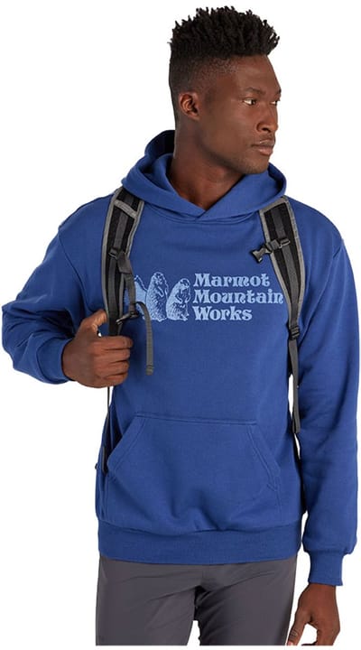 Marmot Mountain Works Hoodie Blauw L Man