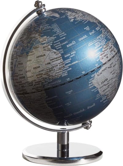 Mini-wereldbol Gagarin globe voor op je bureau - decoratieve bol met astronaut voor thuis of op kantoor