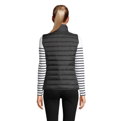 SOLS Dames/Dames Wave Lichtgewicht Bodywarmer (Zwart)