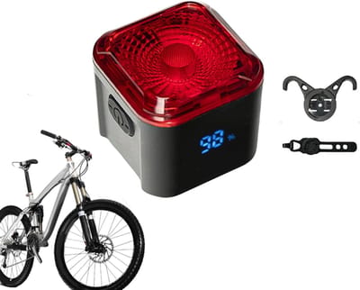 KZQ Fiets achterlicht LED met remsensortail licht veilig knipperlicht voor fietsen oplaadbaar en waterdicht