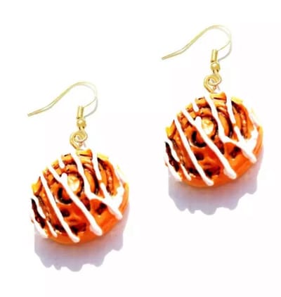 Akyol - Koekjes oorbellen – Oorbellen dames - oorbellen meisjes - Oorhangers dames - leuke donut oorbellen - Sieraad- eten oorbellen - oorbellen cadeau - verjaardag - grappige oorhangers - Valentijn cadeau