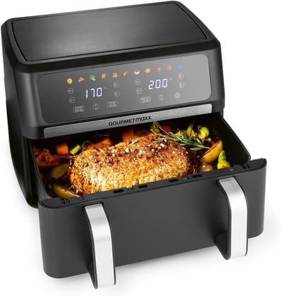 Airfryer 10L met Dual Zone en Touchscreen - Friteuse voor 8 Personen