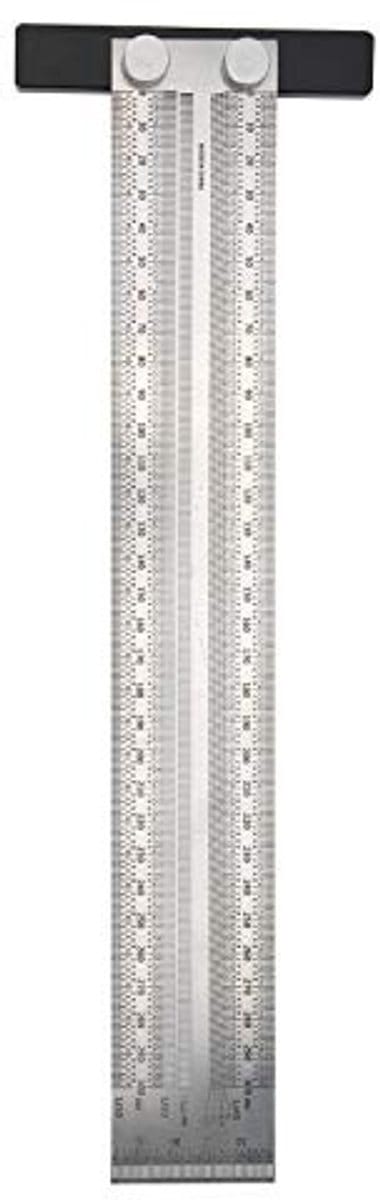 Dailygoods- Hole Ruler 300mm - Roestvrij Staal - Duidelijke Schalen - Precisie tot 0.25mm - Duurzaam - Lichtgewicht en Draagbaar - Liniaal
