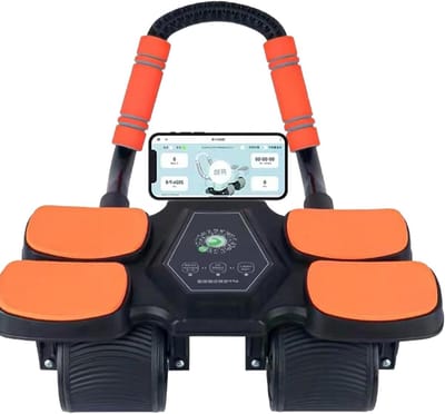 Abs Roller Wheel - Rebound Abdominale Roller, Abs Roller Core Trainer | Buikwiel Oefening Wiel met elleboogondersteuning, Buikcurling Oefenapparatuur, Oefening Roller Wielen