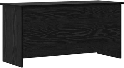 vidaXL - Opbergkist - met - opslag - Zwart - eiken - 100 - x - 40 - x - 50 - cm - Bewerkt - hout