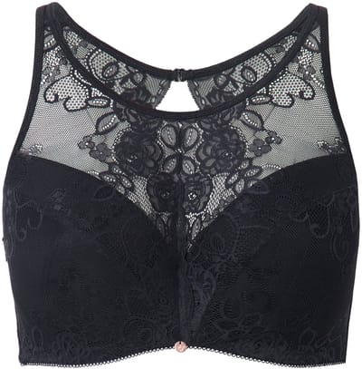 TruYou - Dames - TRUYOU beugel-BH zachte cups kant high cut - Zwart - Maat 100C