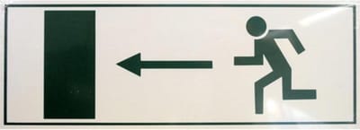 pictogram kunststof nooduitgang