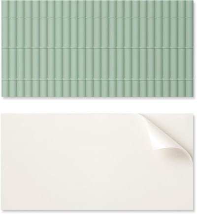 Decoratief paneel met afbeelding, 100x50 cm, gelijmd patroon van rechte buizen in een arrangement.
