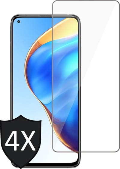 Screenprotector geschikt voor Xiaomi Mi 10T Pro - 4x Glas Screen Protector