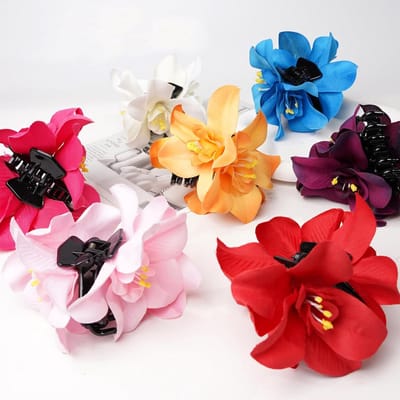10x Tropische Bloem Haarspeldjes voor Dames en Meisjes - Hawaii Haaraccessoires