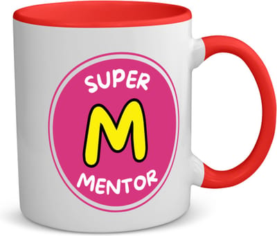 Akyol - super mentor koffiemok - theemok - rood - Mentor - een mentor - school - verjaardagscadeau - afscheidscadeau - kado - gift - geschenk - 350 ML inhoud