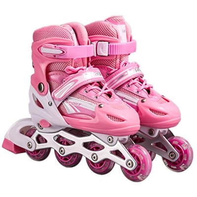 Professionele kinderskeelerset, beginnersheren- en damesskates, volwassen skates met enkele flits L size 39-42