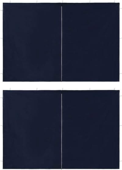Set van 2 Zijpanelen voor Partytent met Venster en Ritssluiting 300x195 cm Blauw