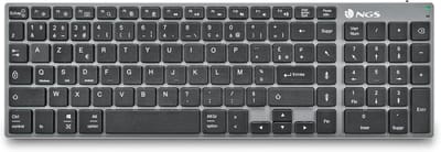 Draadloze toetsenbord Bluetooth 5.0 10m bereik AZERTY zwart