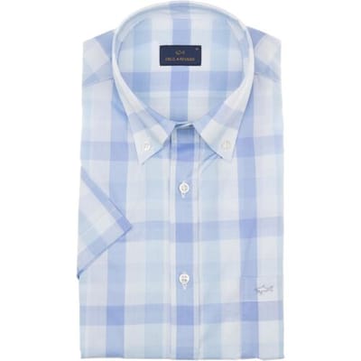 Paul & Shark Overhemd Spesso Check Blauw-Blauw / male