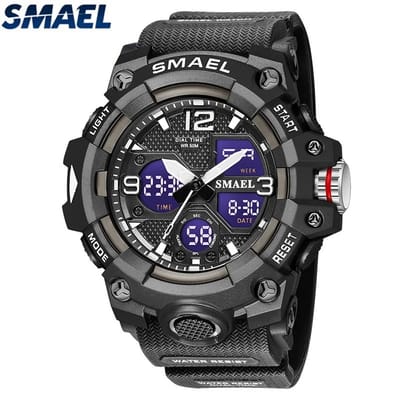 Shockbestendig Heren Horloge ZWART | Smael | 8008-Z