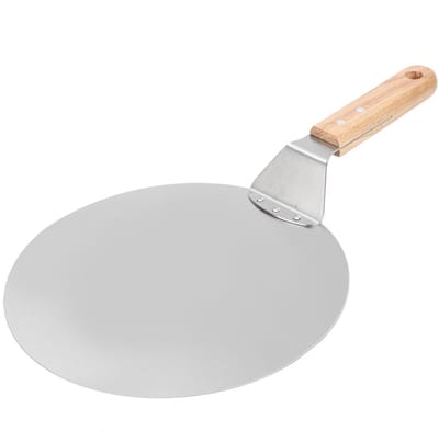 EXCITAT Pizzaschep - Cakeschep - Pizzabodemgereedschap - Geschikt voor pizza, taart, brood, cake - 25 cm - roestvrij staal