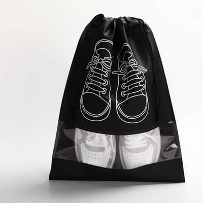 Schoenenzak - 2 Stuks - Reisaccessoires - Waterdicht - Schoenen opbergzak - Schoenen organizer - Shoe bag - Zwart