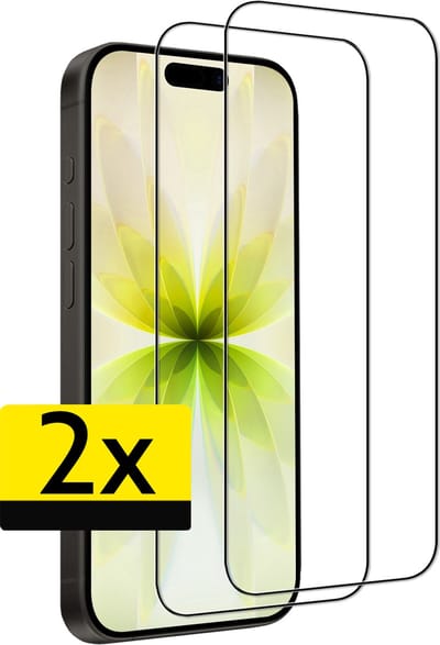 Screenprotector - Geschikt voor Apple iPhone 17 - 2 Stuks - Full Cover - Beschermglas - Gehard Glas - Tempered Glass - Screen Protector