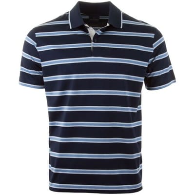 Paul & Shark Polo Double Mercerised Cotton Jersey Stripe Dress Blue / male