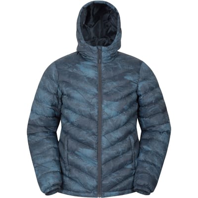 Mountain Warehouse Dames/Dames Seasons gewatteerde jas met dierenprint (Donkerblauw)