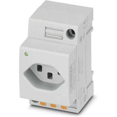 Contactdoos voor schakelkast Phoenix Contact EO-J/PT/LED Grijs (l x b) 60 mm x 45 mm
