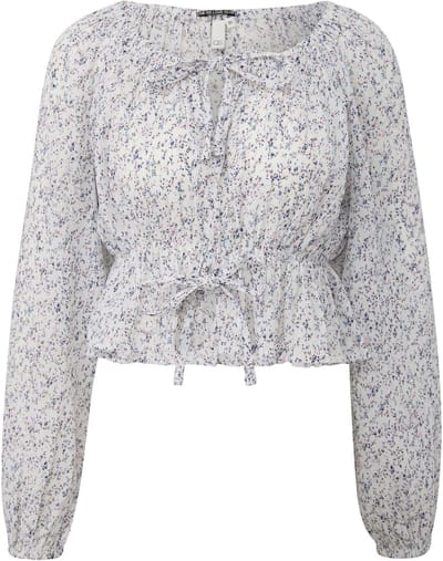 Vrouwenblouse met print QS Carmen Regular Fit