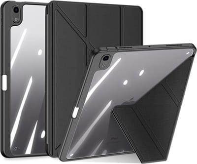 Dux Ducis - Hoes geschikt voor Apple iPad Air 13 (2024) - Magneet sluiting - Auto Sleep/Wake functie - Met Pencil houder - Zwart