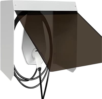 EV Laadstation Beschermdak - Lader Behuizing - Buitenapparatuur Beschermen - Roestbestendige Constructie - 35x40x25cm - Grijs