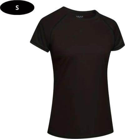Livano Sportshirt Dames - Sport - Fitness - Compressie Shirt - Corrigerend Hemd - Sportkleding - Vrouwen - Zwart - S