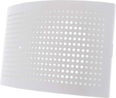 Ventilatie toevoer ventiel Ø 100mm met geperforeerde kap voor wandmontage WIT - DTQA100