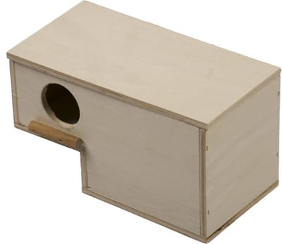 Tropenkast gouldamadine instap - Vogelhuisje - Nestkastje - Vogel Huis - Tropenkast gouldamadine instap - Broedblokken voor tropen - Nesten - Nestkasten / vogelhuisjes - Gouldamadine (Chloebia gouldiae)