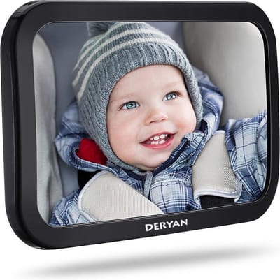 Deryan Luxe XL Autospiegel Baby Verstelbaar - Achterbank Spiegel Baby