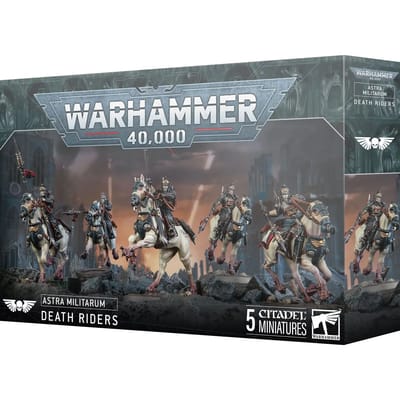 Beeldje Games Workshop Warhammer 40k - Astra Militarum Cavaliers de Krieg (x5)