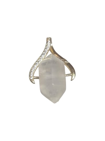 rozenkwarts edelsteenhanger.