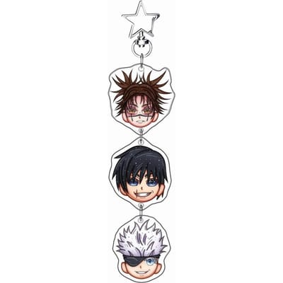 Porte-clés Acrylique Anime pour Jjk Ryomen Sukuna Nobara Kugisaki Yuji Itadori Choso Version Chibi Pendentif Acrylique Périphérique Anime black