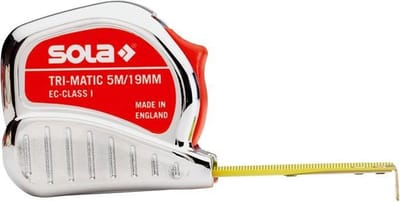 Sola TRI-MATIC TM 5 Rolbandmaat - 5 meter x 19 mm – 50023301